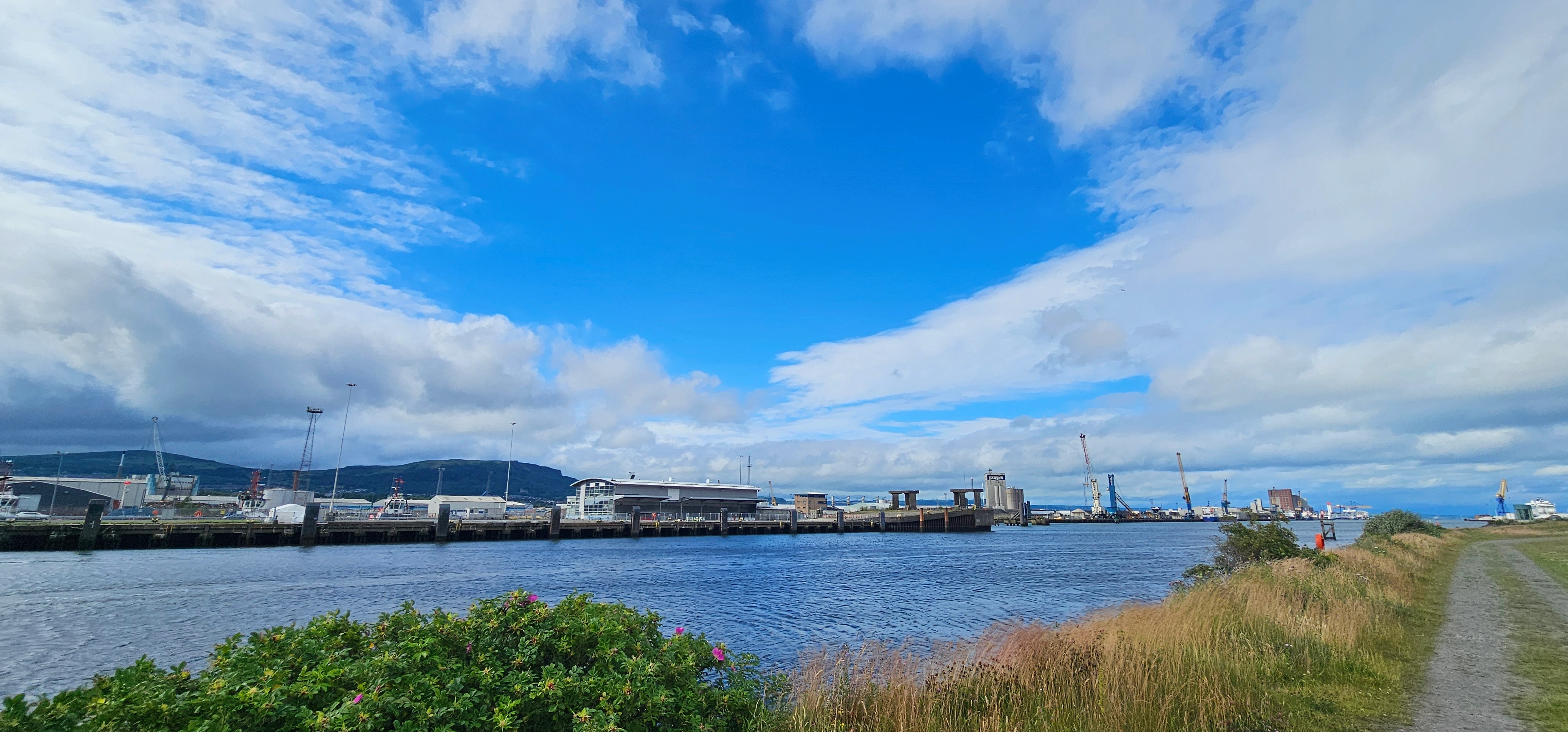 Scenic image of Belfast's docks